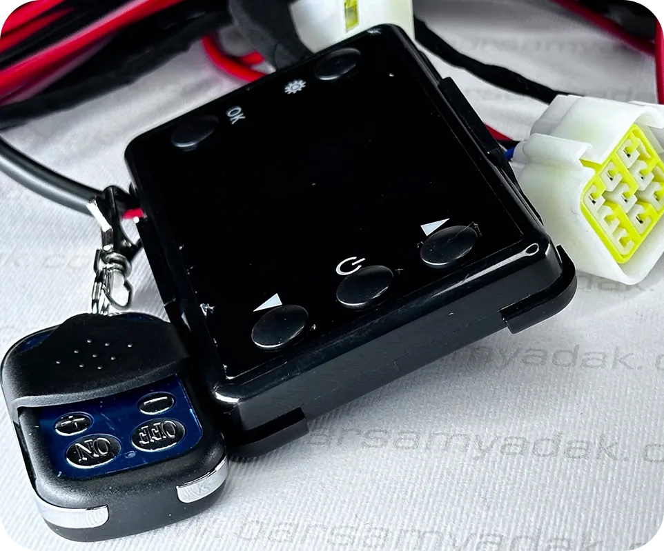 ریموت و نمایشگر بخاری